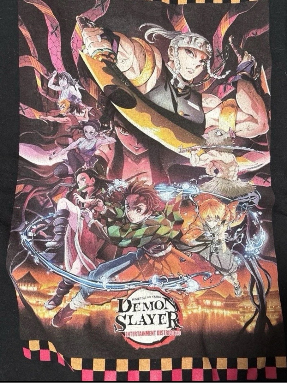 Demon Slayer Graphic Black Men's Short Sleeve Tee
